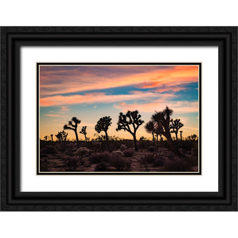 Audience for a Sunset Black Ornate Wood Framed Art Print with Double Matting by Malone, Will