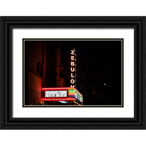 Zebulon 3 Black Ornate Wood Framed Art Print with Double Matting by Malone, Will