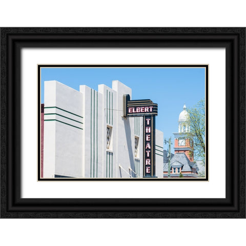 Elbert Theater Black Ornate Wood Framed Art Print with Double Matting by Malone, Will