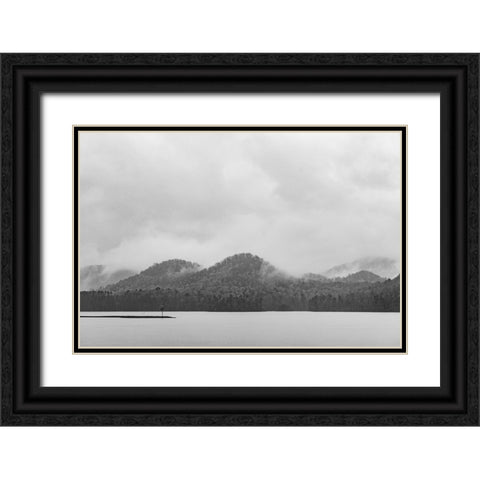 Lake Chatuge 4 Black Ornate Wood Framed Art Print with Double Matting by Malone, Will