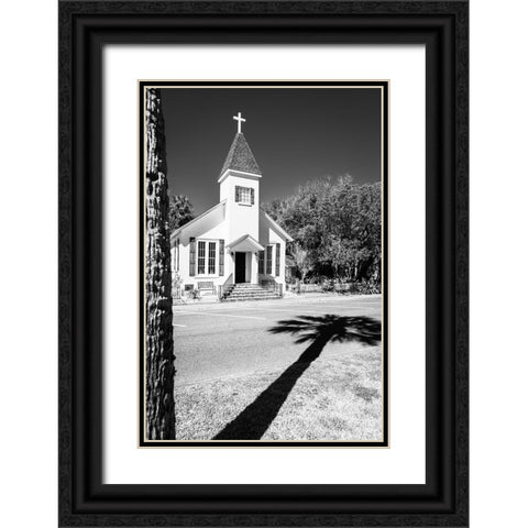Our Lady of the Sea Shadow Black Ornate Wood Framed Art Print with Double Matting by Malone, Will