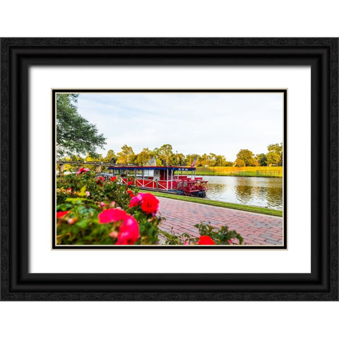 Cane River Queen Black Ornate Wood Framed Art Print with Double Matting by Malone, Will