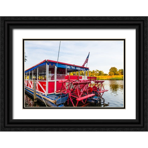 Cane River Queen 2 Black Ornate Wood Framed Art Print with Double Matting by Malone, Will
