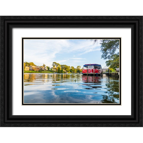 Cane River Queen 3 Black Ornate Wood Framed Art Print with Double Matting by Malone, Will