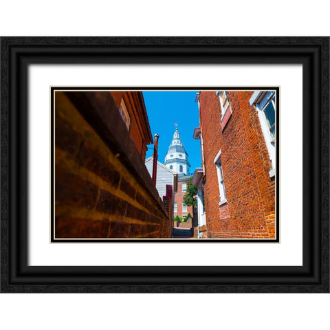 Capital Alley Black Ornate Wood Framed Art Print with Double Matting by Malone, Will
