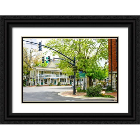 Downtown Highlands Black Ornate Wood Framed Art Print with Double Matting by Malone, Will