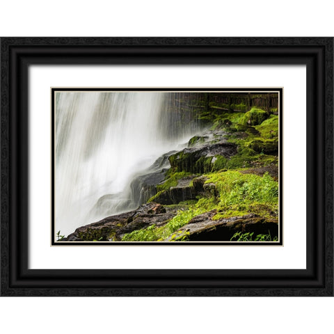 Dry Falls  Black Ornate Wood Framed Art Print with Double Matting by Malone, Will