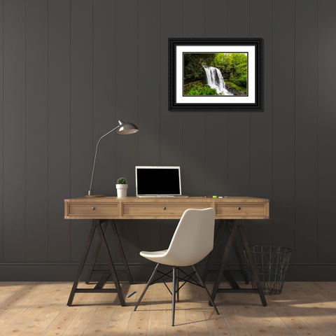 Dry Falls 2 Black Ornate Wood Framed Art Print with Double Matting by Malone, Will