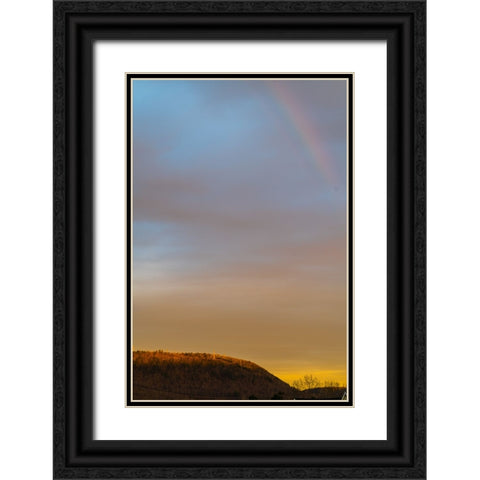 Black Creek Rainbow Black Ornate Wood Framed Art Print with Double Matting by Malone, Will