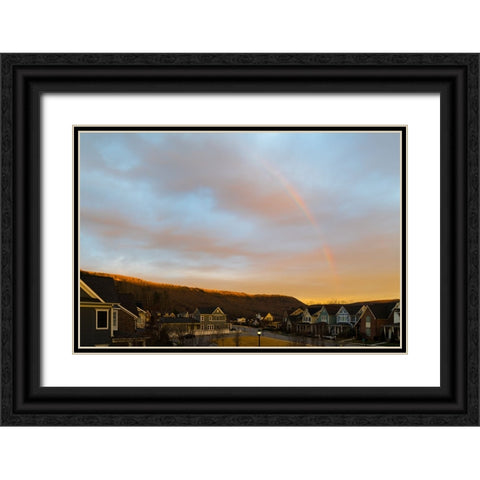Black Creek Rainbow 2 Black Ornate Wood Framed Art Print with Double Matting by Malone, Will