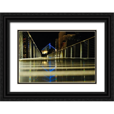 Golden Trail Black Ornate Wood Framed Art Print with Double Matting by Malone, Will