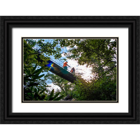 Rock City 2 Black Ornate Wood Framed Art Print with Double Matting by Malone, Will