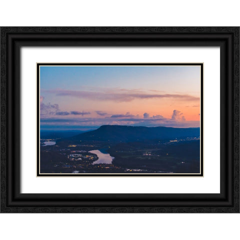 Signal Sunset Black Ornate Wood Framed Art Print with Double Matting by Malone, Will