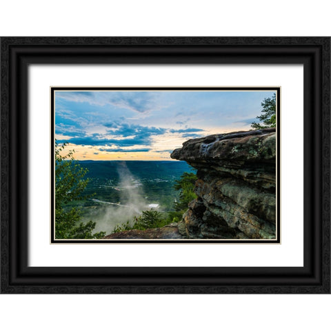 Steam Black Ornate Wood Framed Art Print with Double Matting by Malone, Will