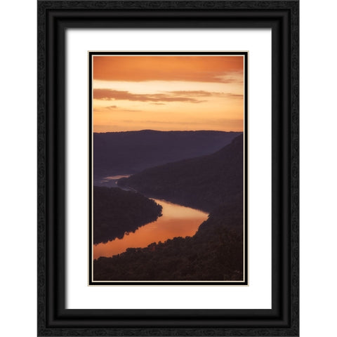 Sunrise Black Ornate Wood Framed Art Print with Double Matting by Malone, Will
