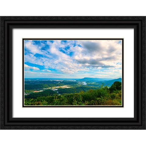 Tennessee Valley Black Ornate Wood Framed Art Print with Double Matting by Malone, Will