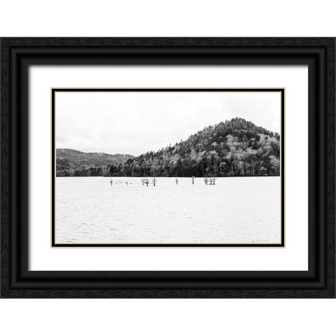 Negative Space Ocoee Black Ornate Wood Framed Art Print with Double Matting by Malone, Will