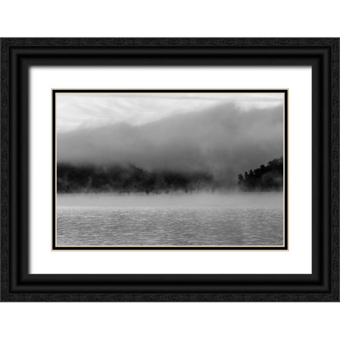 Ocoee Fog 3 Black Ornate Wood Framed Art Print with Double Matting by Malone, Will