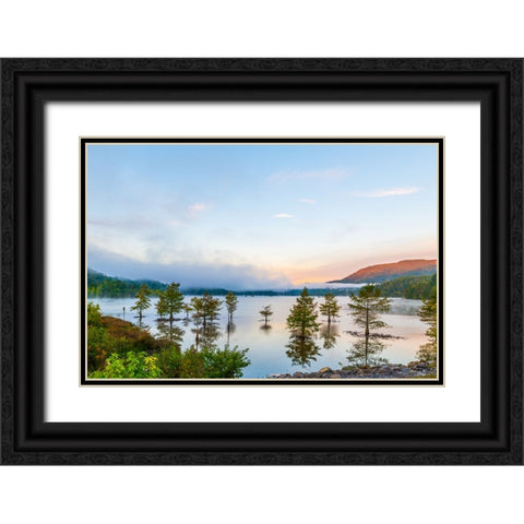 Ocoee Sunrise Black Ornate Wood Framed Art Print with Double Matting by Malone, Will