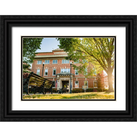 Opera House 2 Black Ornate Wood Framed Art Print with Double Matting by Malone, Will