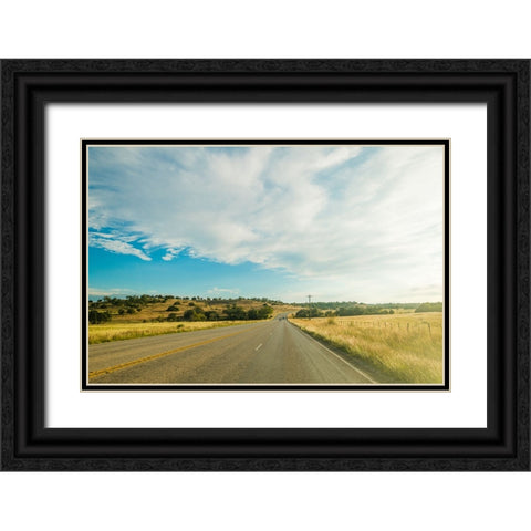 Hill Country  Black Ornate Wood Framed Art Print with Double Matting by Malone, Will