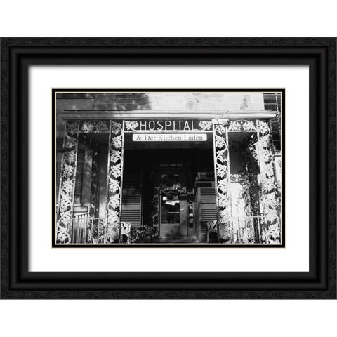 Hospital is Closed Black Ornate Wood Framed Art Print with Double Matting by Malone, Will