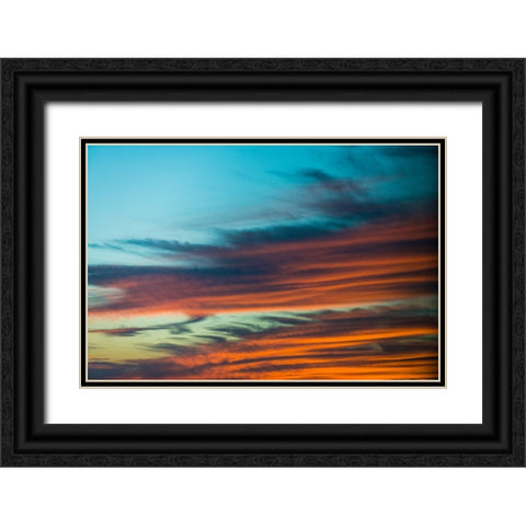 Texas Sunset 3 Black Ornate Wood Framed Art Print with Double Matting by Malone, Will