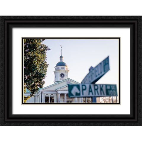 Park Street Black Ornate Wood Framed Art Print with Double Matting by Malone, Will