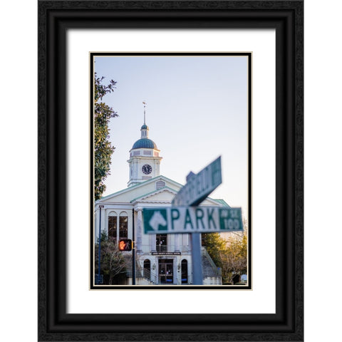 Park Street 2 Black Ornate Wood Framed Art Print with Double Matting by Malone, Will
