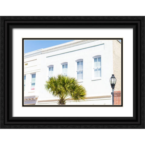 Downtown Beaufort 3 Black Ornate Wood Framed Art Print with Double Matting by Malone, Will