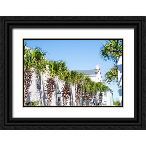 Downtown Beaufort 4 Black Ornate Wood Framed Art Print with Double Matting by Malone, Will