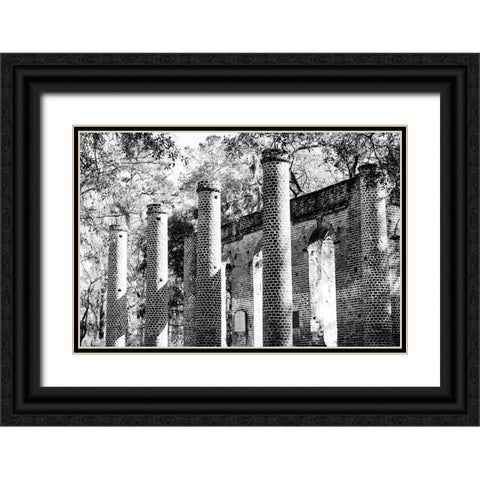 Old Sheldon 2 Black Ornate Wood Framed Art Print with Double Matting by Malone, Will