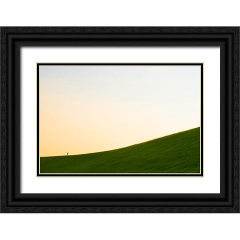 A Long Way Black Ornate Wood Framed Art Print with Double Matting by Malone, Will