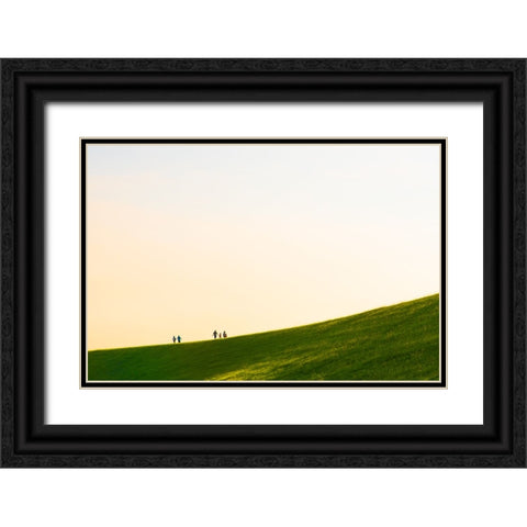 A Long Way 3 Black Ornate Wood Framed Art Print with Double Matting by Malone, Will