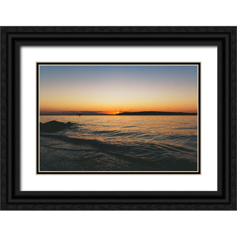 Fire on Hartwell 4 Black Ornate Wood Framed Art Print with Double Matting by Malone, Will
