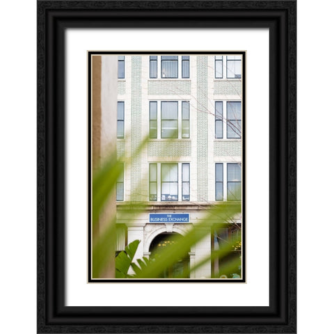 Business Exchage 5 Black Ornate Wood Framed Art Print with Double Matting by Malone, Will