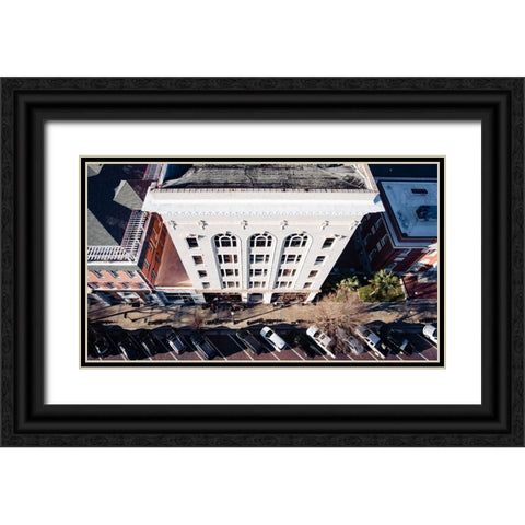 Business Exchange Above 2 Black Ornate Wood Framed Art Print with Double Matting by Malone, Will