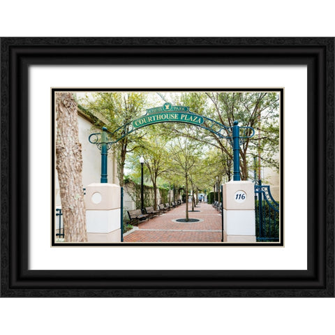 Chess Park Black Ornate Wood Framed Art Print with Double Matting by Malone, Will