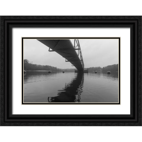 Hartwell Fog 2 Black Ornate Wood Framed Art Print with Double Matting by Malone, Will