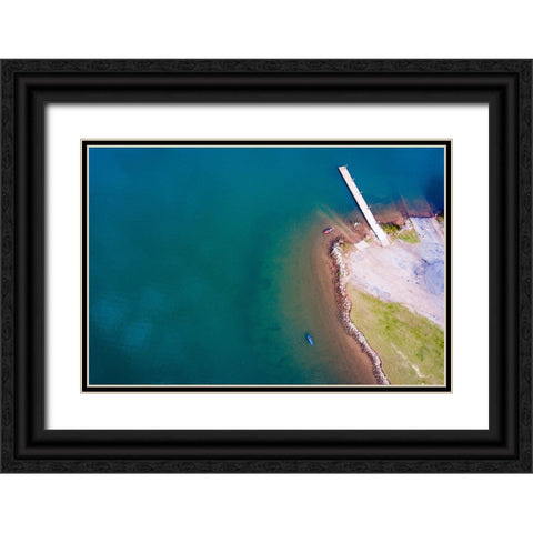 Hartwell Paradise Black Ornate Wood Framed Art Print with Double Matting by Malone, Will
