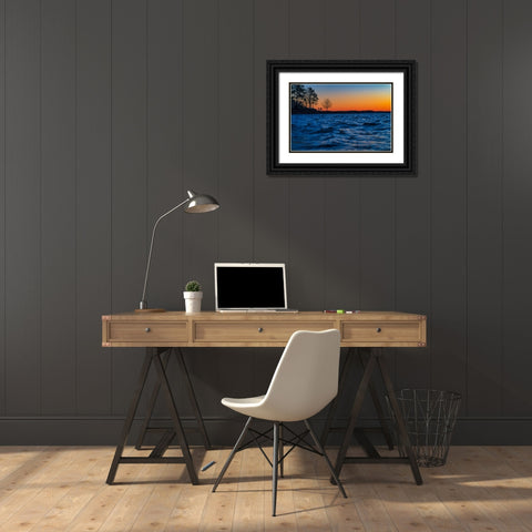 Hartwell Sunset Stance Black Ornate Wood Framed Art Print with Double Matting by Malone, Will