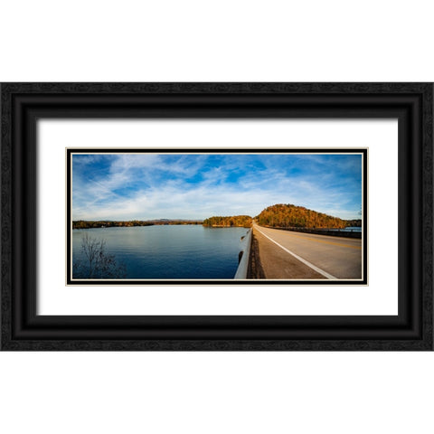 Hwy 11 Pano Black Ornate Wood Framed Art Print with Double Matting by Malone, Will
