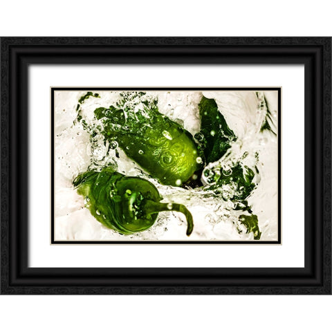 JalapeÃ±o Dance 2 Black Ornate Wood Framed Art Print with Double Matting by Malone, Will
