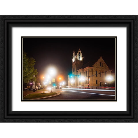 Nightwalk 6 Black Ornate Wood Framed Art Print with Double Matting by Malone, Will