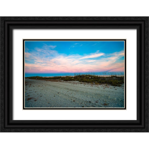 Over the Fence Black Ornate Wood Framed Art Print with Double Matting by Malone, Will