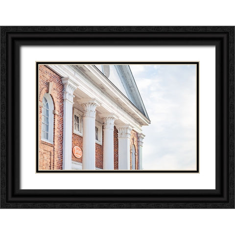 Pelzer Columns 2 Black Ornate Wood Framed Art Print with Double Matting by Malone, Will