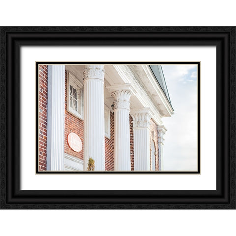 Pelzer Columns 3 Black Ornate Wood Framed Art Print with Double Matting by Malone, Will
