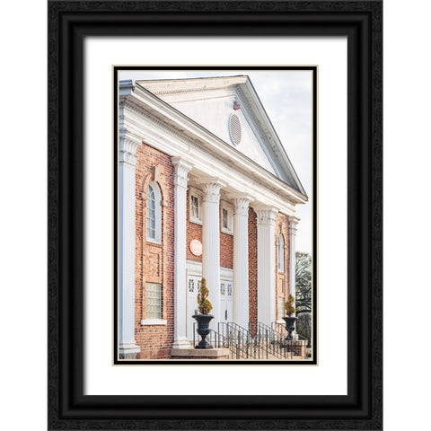 Pelzer Columns 4 Black Ornate Wood Framed Art Print with Double Matting by Malone, Will