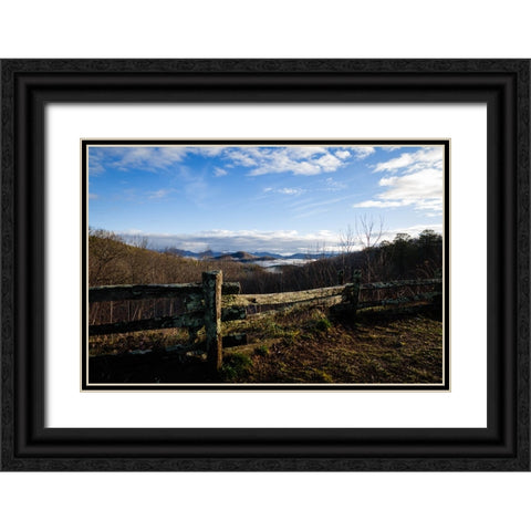 Popcorn Overlook Black Ornate Wood Framed Art Print with Double Matting by Malone, Will