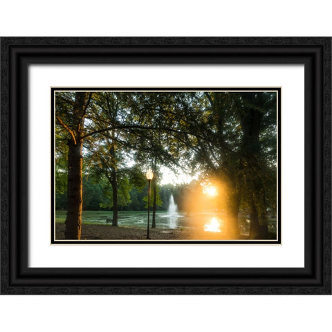 Presbyterian Pond 2 Black Ornate Wood Framed Art Print with Double Matting by Malone, Will